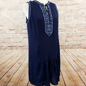 Fleur Bleue Sleeveless drop waist dress